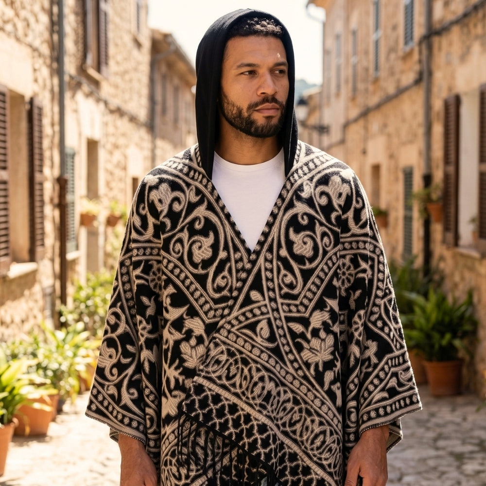 Poncho à Capuche