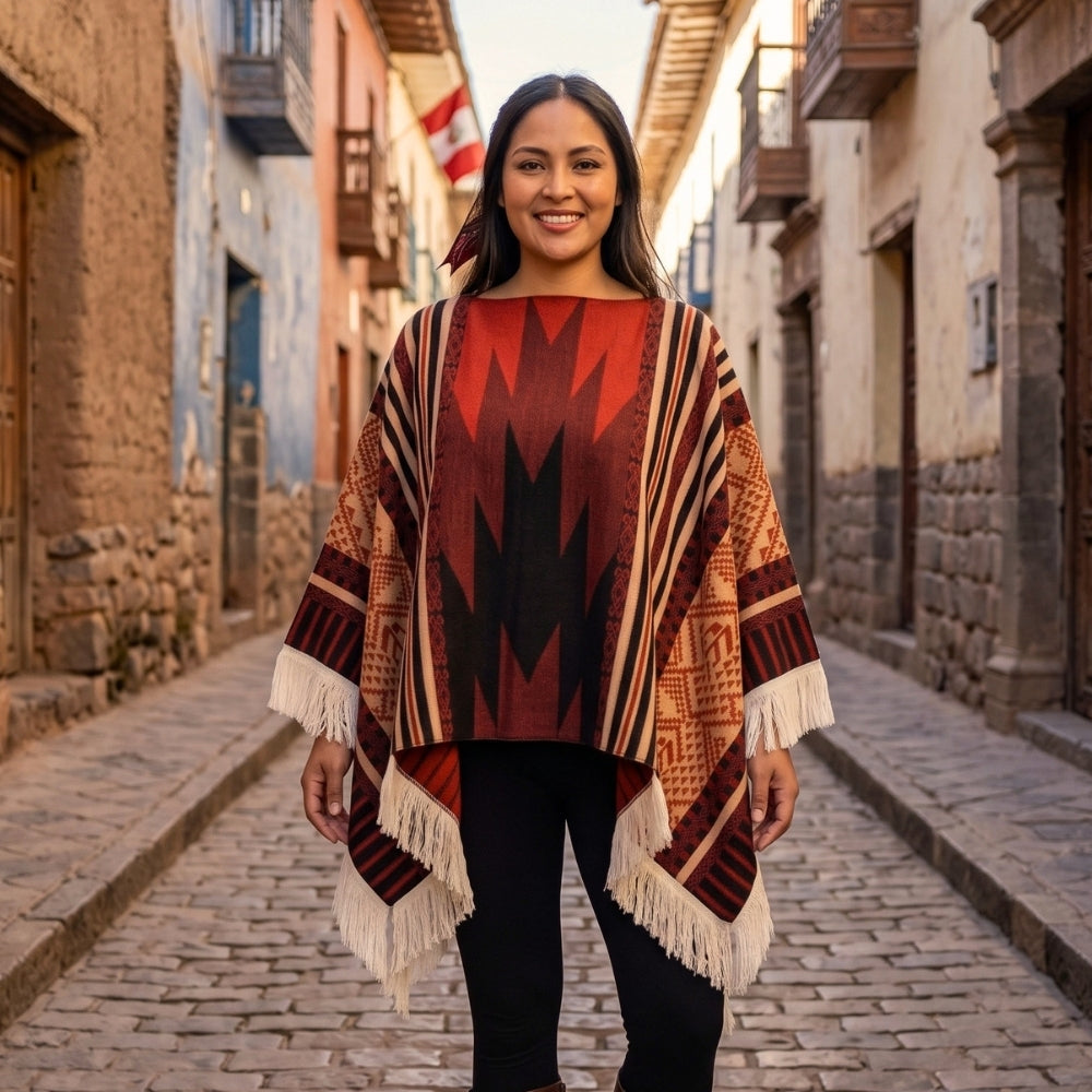 poncho peruvien