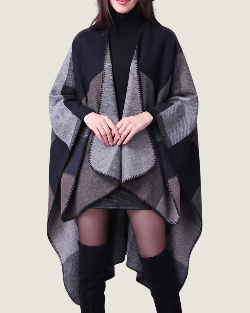 poncho-cape-femme-en-cachemire-motif-plaid-abstrait-3