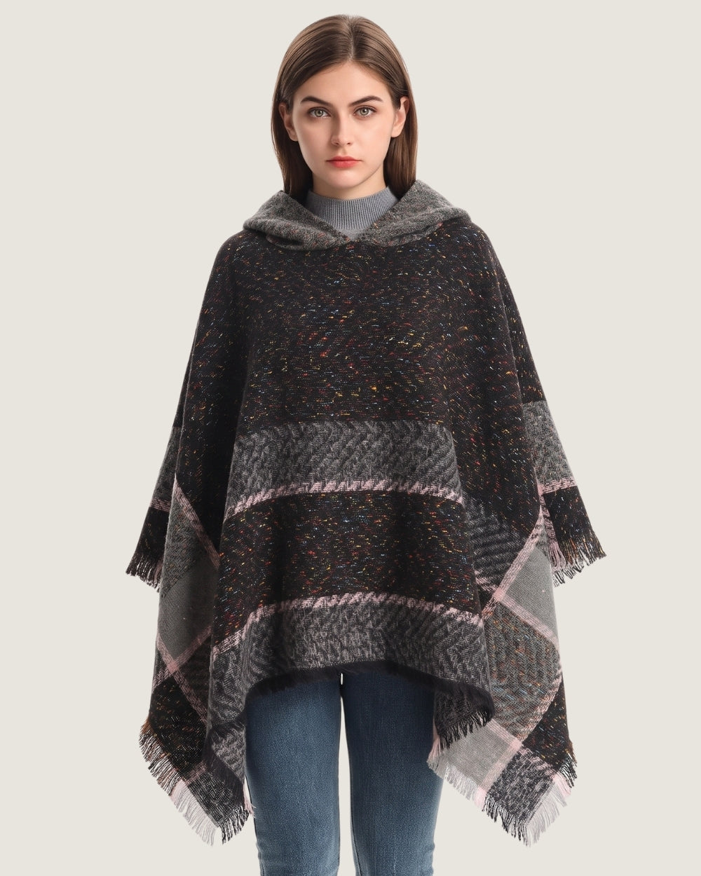 poncho-capuche-effet-use-gris
