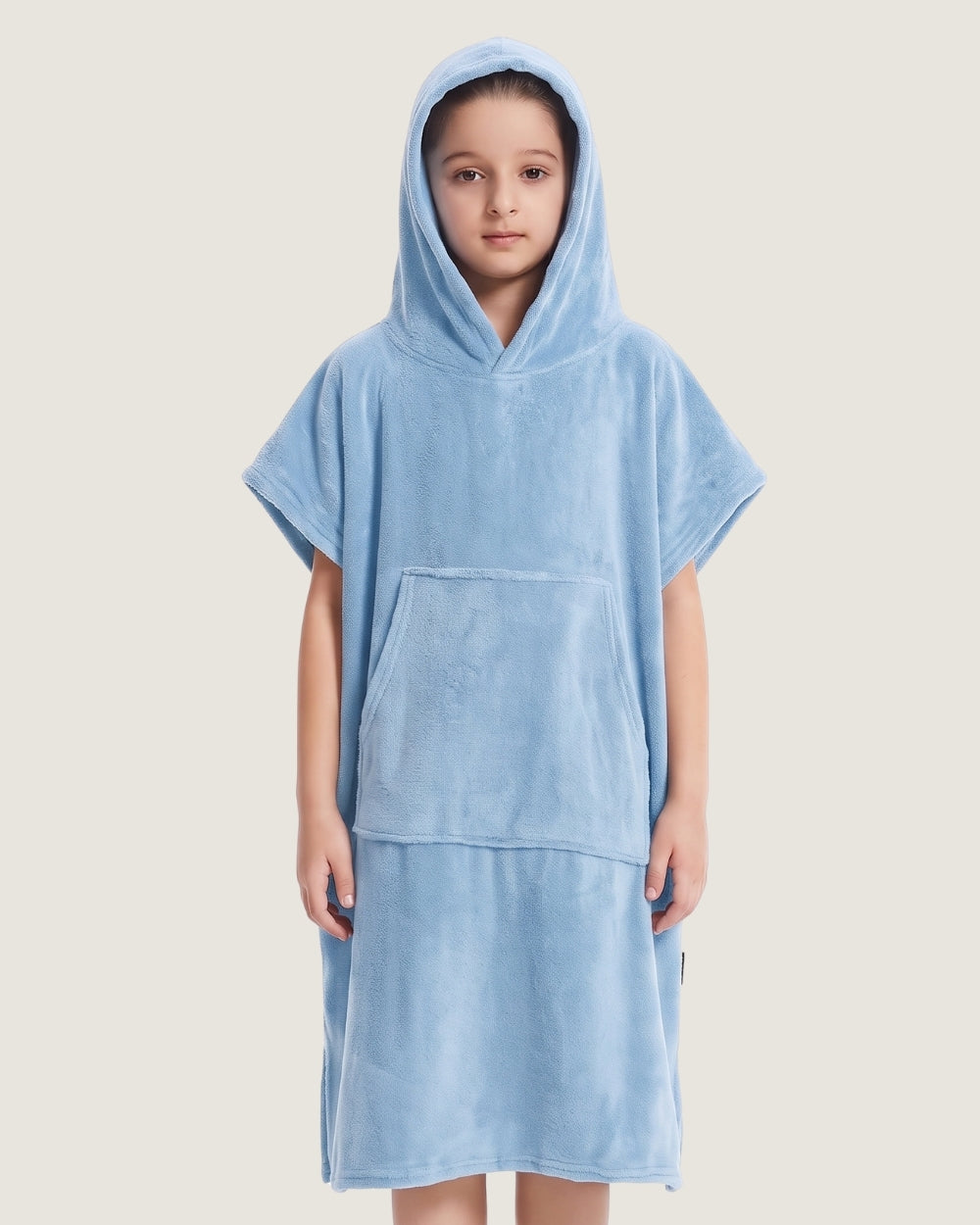 poncho-de-bain-enfant-a-capuche-en-microfibre-bleu-clair