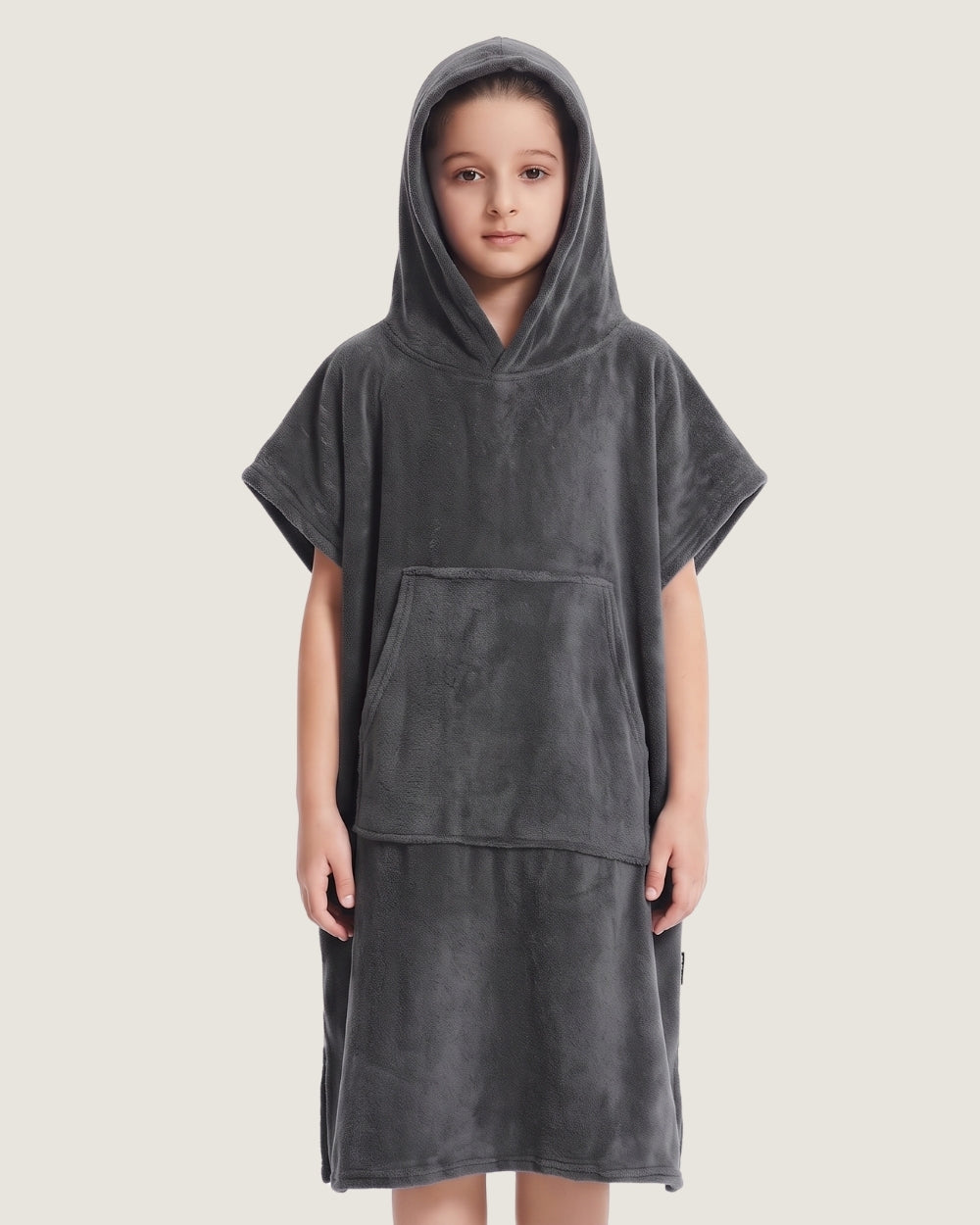 poncho-de-bain-enfant-a-capuche-en-microfibre-gris