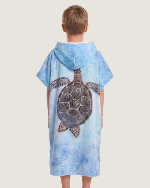 poncho-de-bain-enfant-en-microfibre-a-capuche-tortue-de-mer-dos