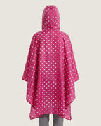 poncho-de-pluie-capuche-impermeable-motif-pois-fuschia-dos