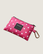 poncho-de-pluie-capuche-impermeable-motif-pois-fuschia-pochette
