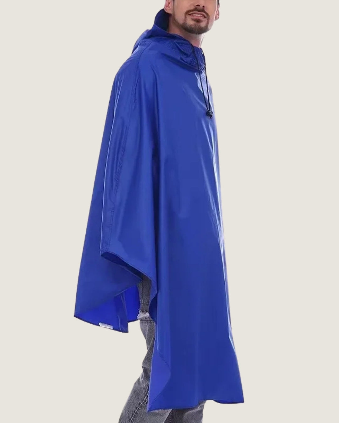 poncho-de-pluie-velo-impermeable-capuche-bleu-cote