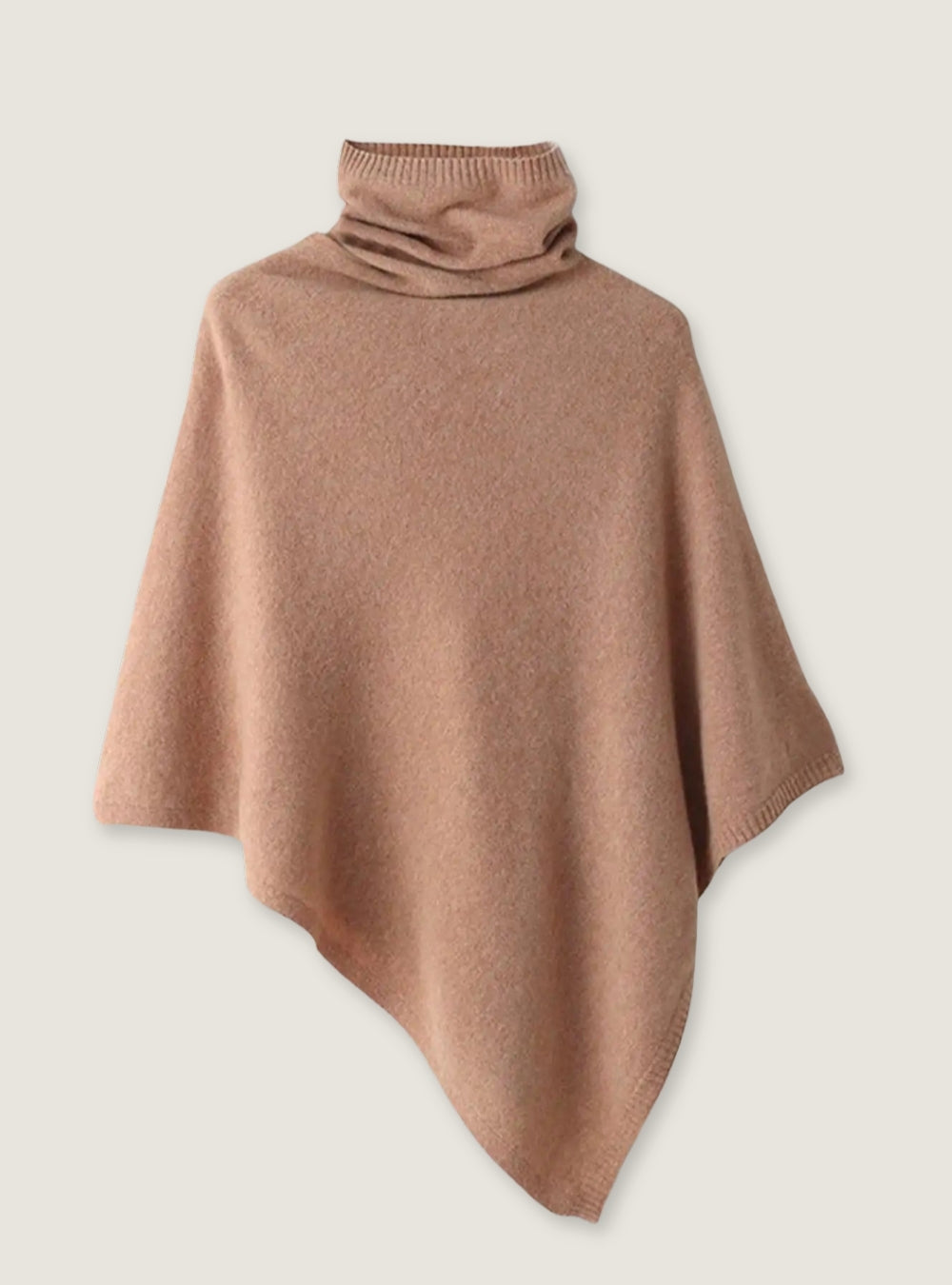 poncho-en-laine-femme-col-roule-camel-non-porte
