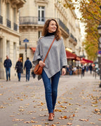 poncho-femme-asymetrique-boutons-situation-gris