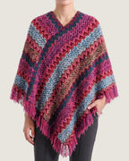 poncho-femme-chaud-franges-style-peruvien-magenta