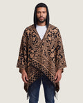 poncho-homme-mexicain-a-capuche-et-franges-motif-ethnique-noir-beige