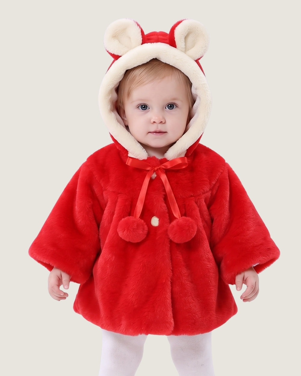 poncho-manteau-polaire-bebe-fille-petit-chaperon-lapin-rouge