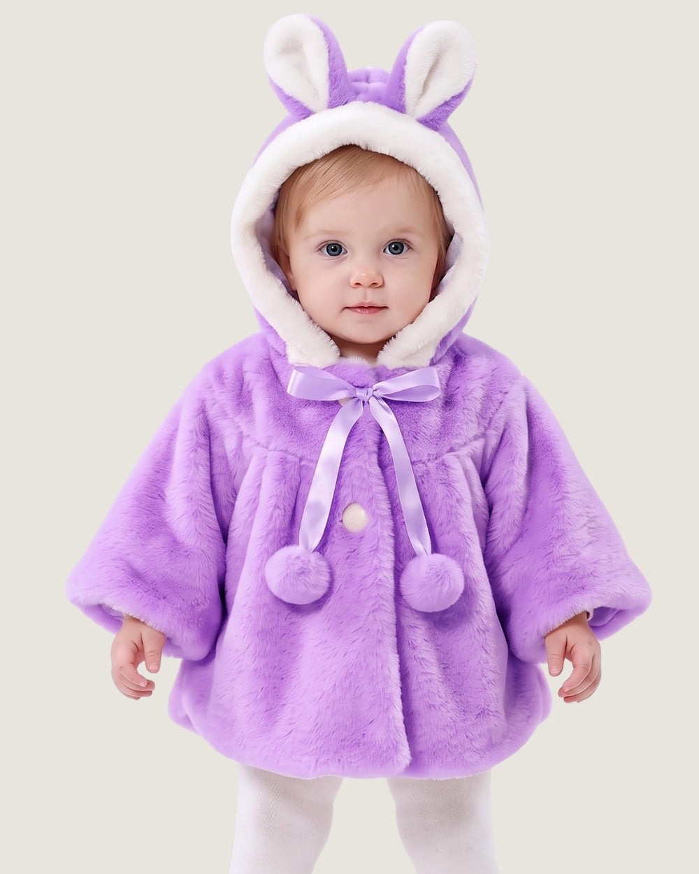 poncho-manteau-polaire-bebe-fille-petit-chaperon-lapin-violet