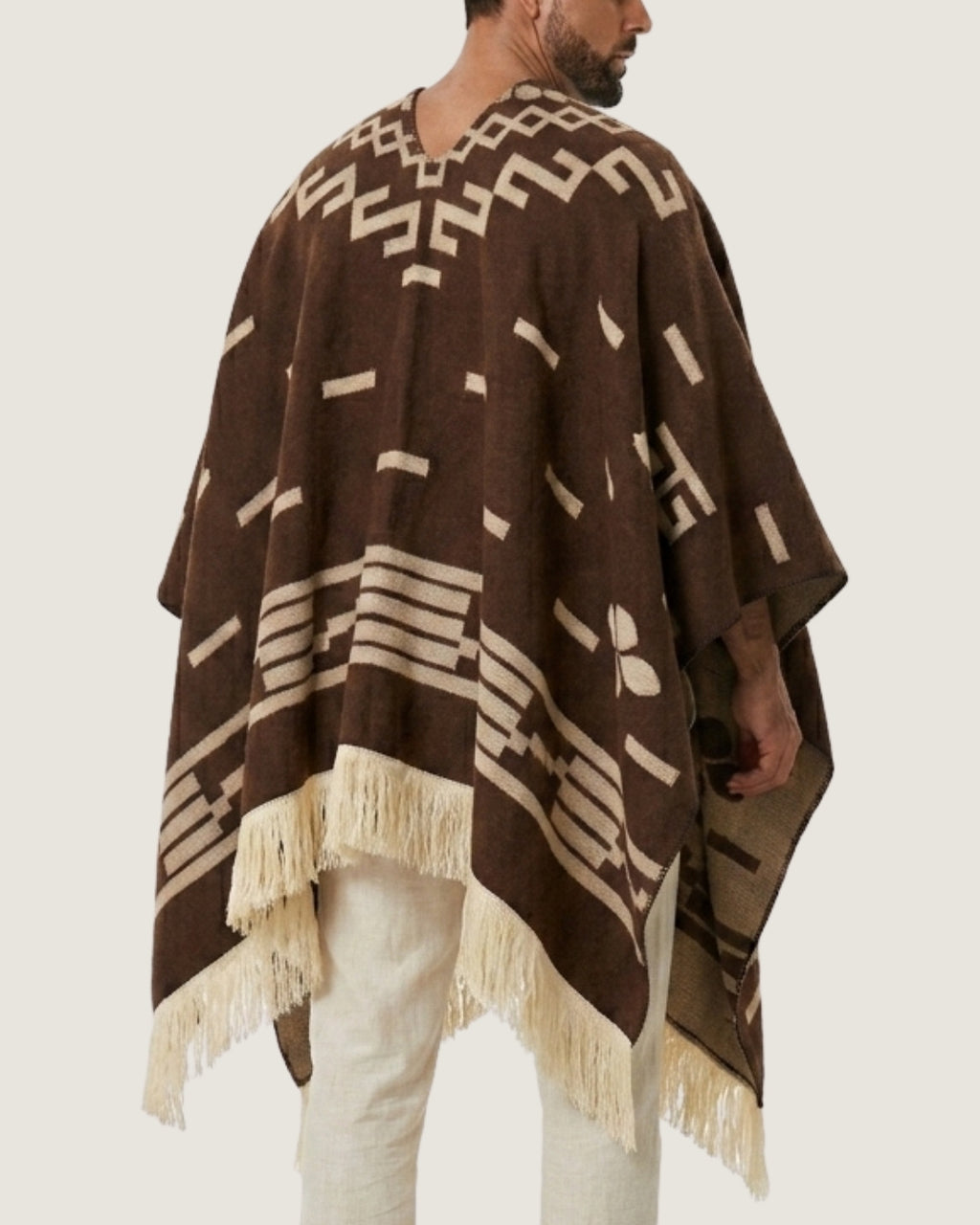 poncho-mexicain-franges-motif-azteque-studio-dos