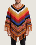 poncho-peruvien-multicolore-raye-franges