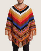 poncho-peruvien-multicolore-raye-franges