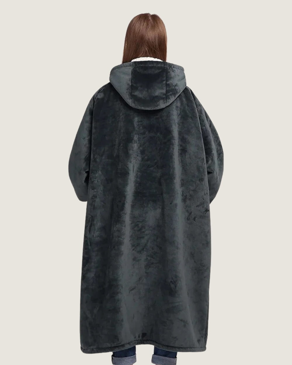 poncho-plaid-capuche-interieur-sherpa-gris-fonce-dos