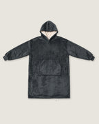 poncho-plaid-capuche-interieur-sherpa-gris-fonce-seul