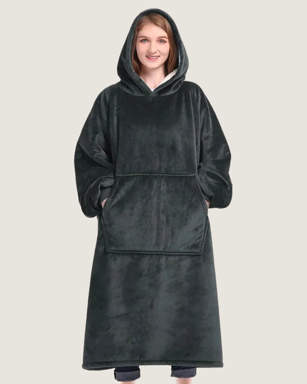 poncho-plaid-capuche-interieur-sherpa-gris-fonce