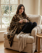 poncho-plaid-femme-leopard-cocooning-fauteuil