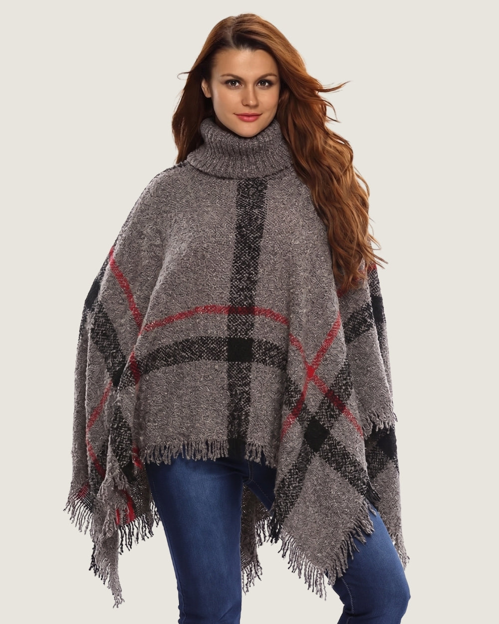 poncho-pull-femme-col-roule-et-franges-style-plaid-tartan-chic-gris