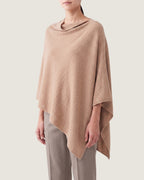 poncho-pull-femme-en-cachemire-doux-beige-cote