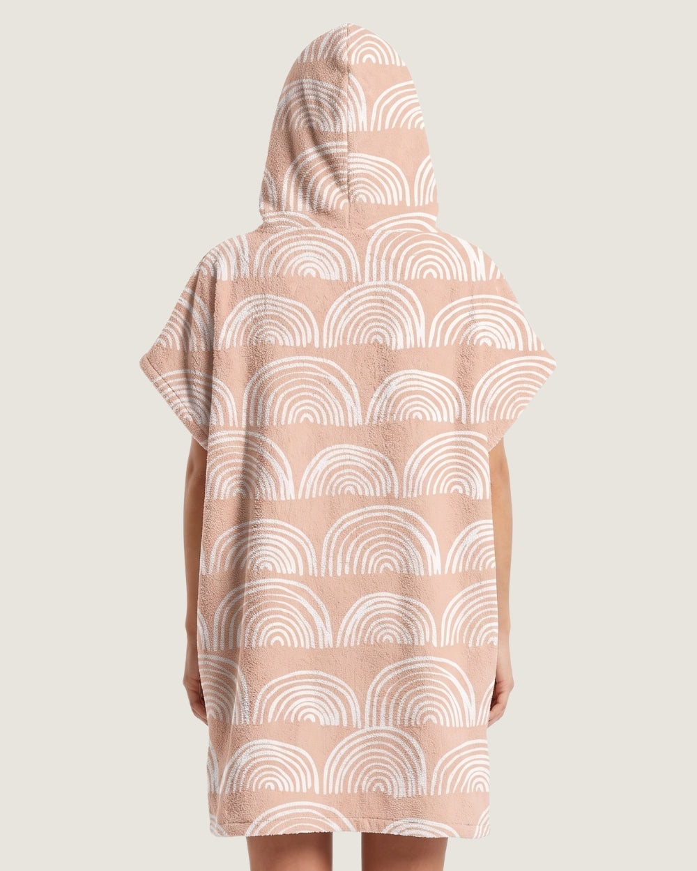 poncho-serviette-de-bain-a-capuche-beige-dos