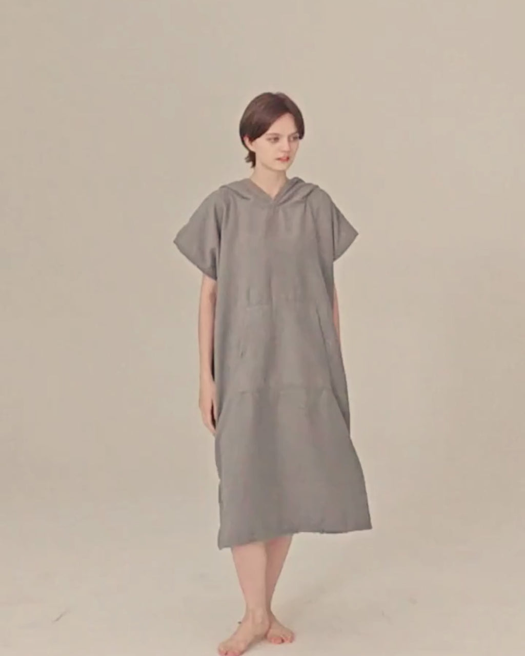 Poncho de Surf en Microfibre à Capuche