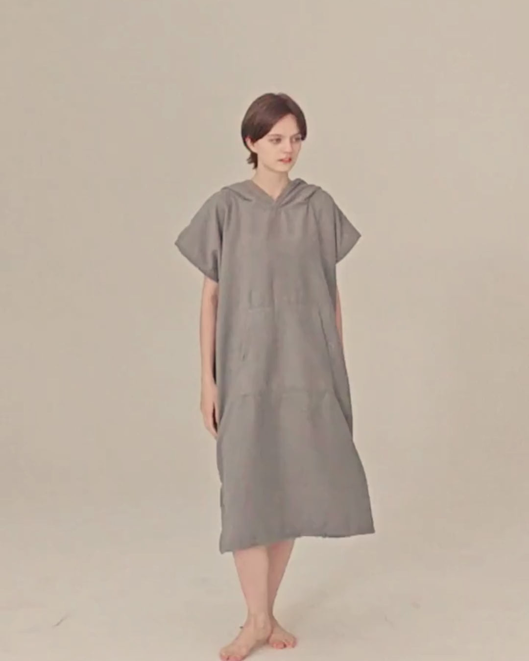 Poncho de Surf en Microfibre à Capuche